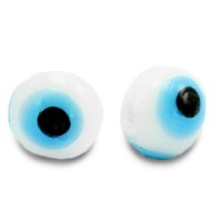 Glasperle Nazar Auge 6mm Weiß